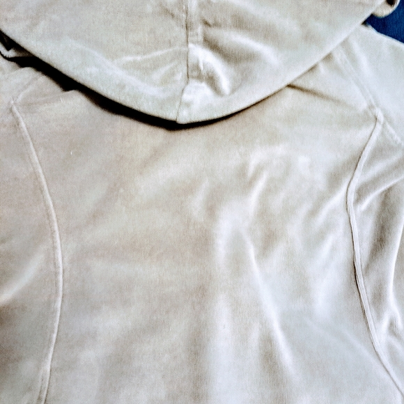 Bcbgmaxazria velour hoodie with much bling - Picture 4 of 5